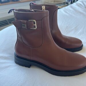 Tommy Hilfiger Brown Ankle Boots